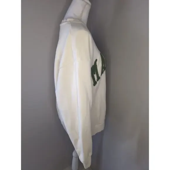 MARKET Collegiate Logo Pullover Light Yellow Streetwear L - Picture 4 of 6